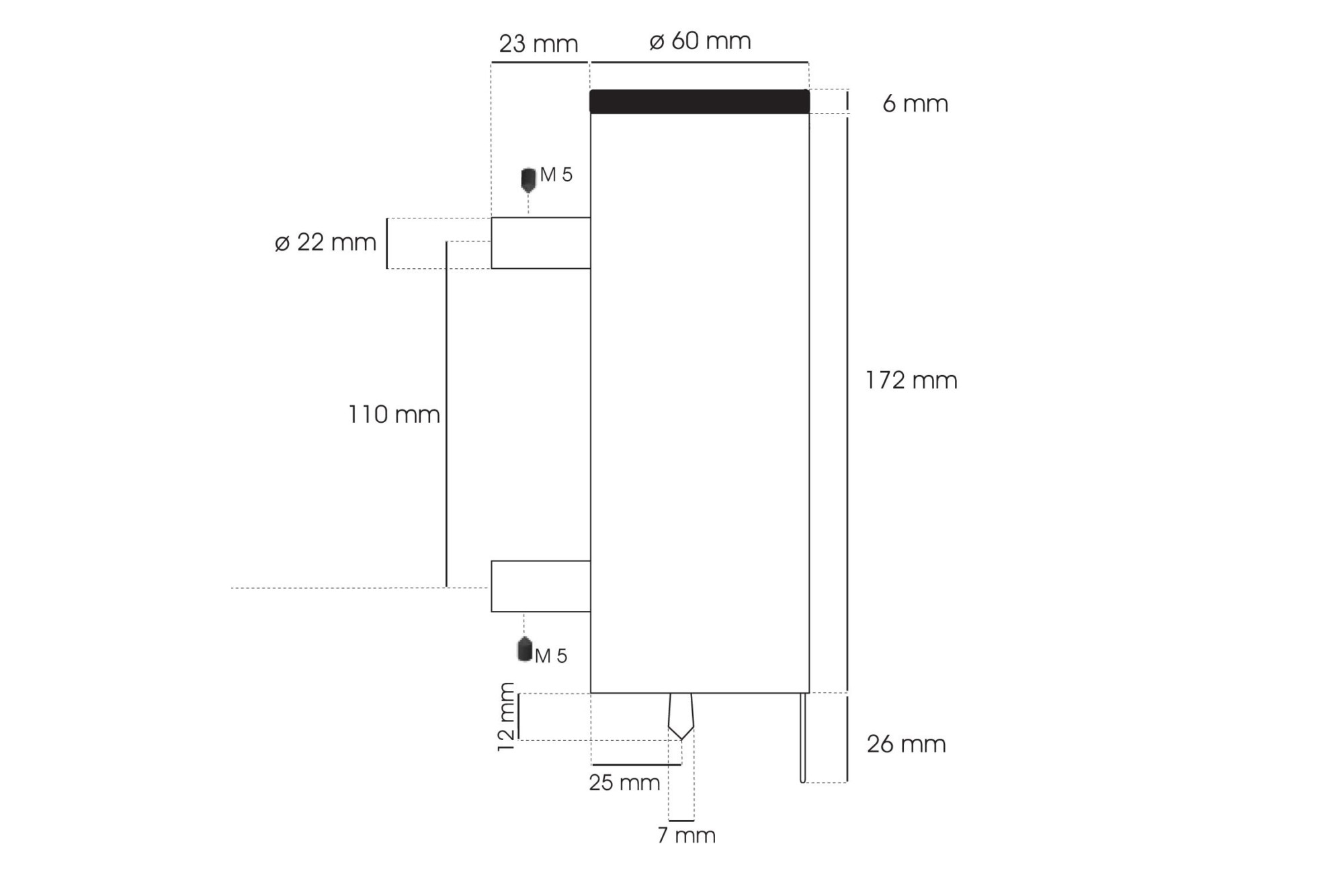 Cool Line CL-236 Soap Dispenser Dimensions | Cloakroom Solutions