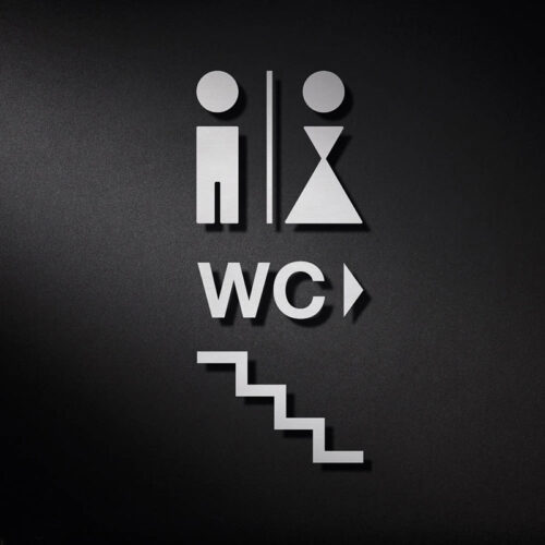 PHOS P0219 Combination WC Sign | Cloakroom Solutions