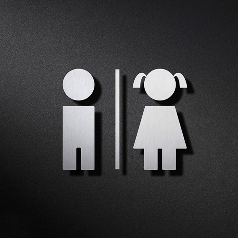 PHOS P0801 Boys & Girls WC Sign | Cloakroom Solutions