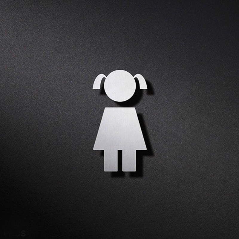 PHOS P1001 Girls WC Sign | Cloakroom Solutions