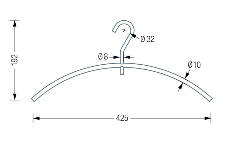 PHOS KB1 Coat Hanger Cloakroom Solutions