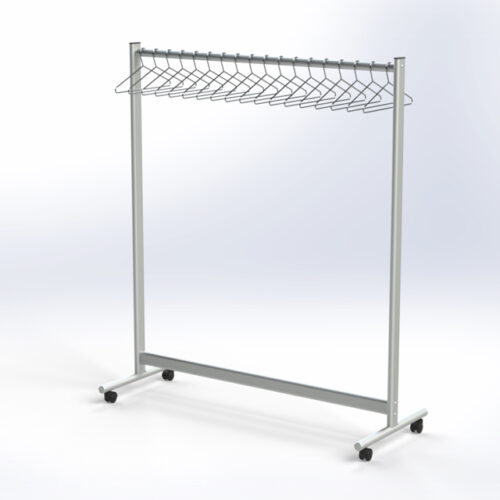 RGW40 Mobile Coat Rail | Cloakroom Solutions
